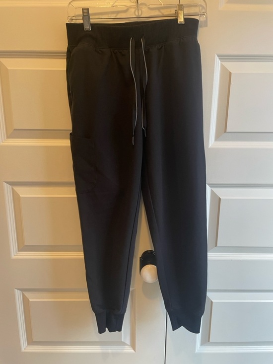 Jaanuu Pants - Jaanuu Women’s scrubs Silex Slim Knit waist Black, Size Petite Small